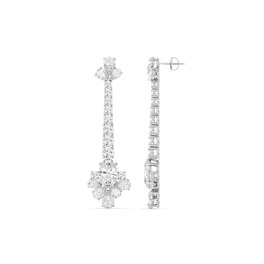The Seurat Reserve Earrings with Platinum / Lab / 27 1/8 Cut Diamond in 14KT Platinum / Lab / 27 1/8 view 2
