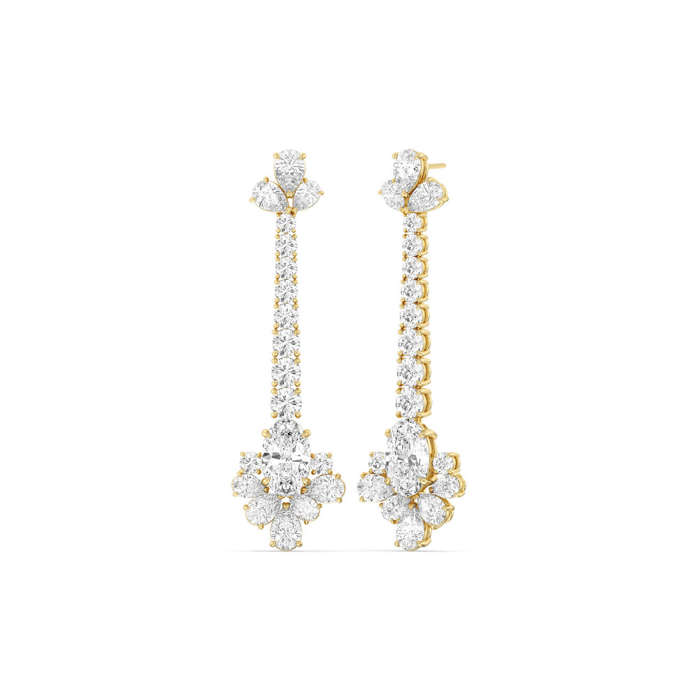 The Seurat Reserve Earrings with 18KT Yellow Gold / Lab / 27 1/8 Cut Diamond in 14KT Yellow Gold / Lab / 27 1/8 view 1

