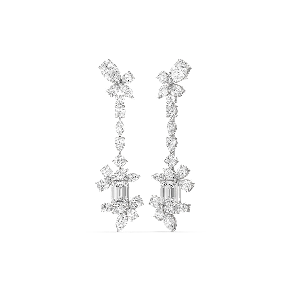 The Delaroche Reserve Earrings with Platinum / Lab / 42 1/20 Cut Diamond in 14KT Platinum / Lab / 42 1/20 view 1
