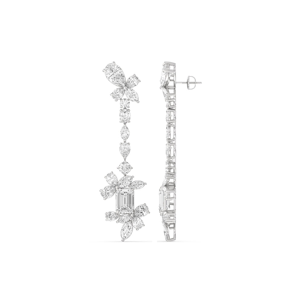 The Delaroche Reserve Earrings with Platinum / Lab / 42 1/20 Cut Diamond in 14KT Platinum / Lab / 42 1/20 view 2
