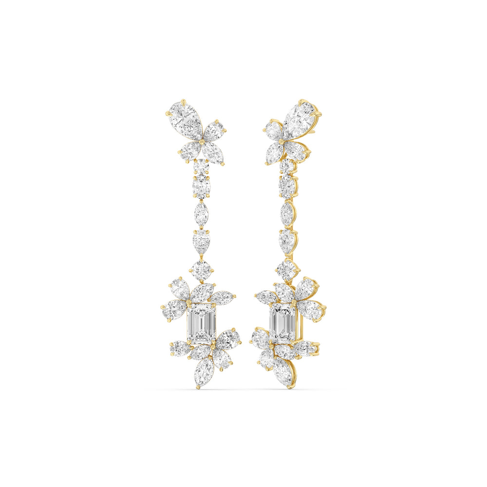 The Delaroche Reserve Earrings with 18KT Yellow Gold / Lab / 42 1/20 Cut Diamond in 14KT Yellow Gold / Lab / 42 1/20 view 1
