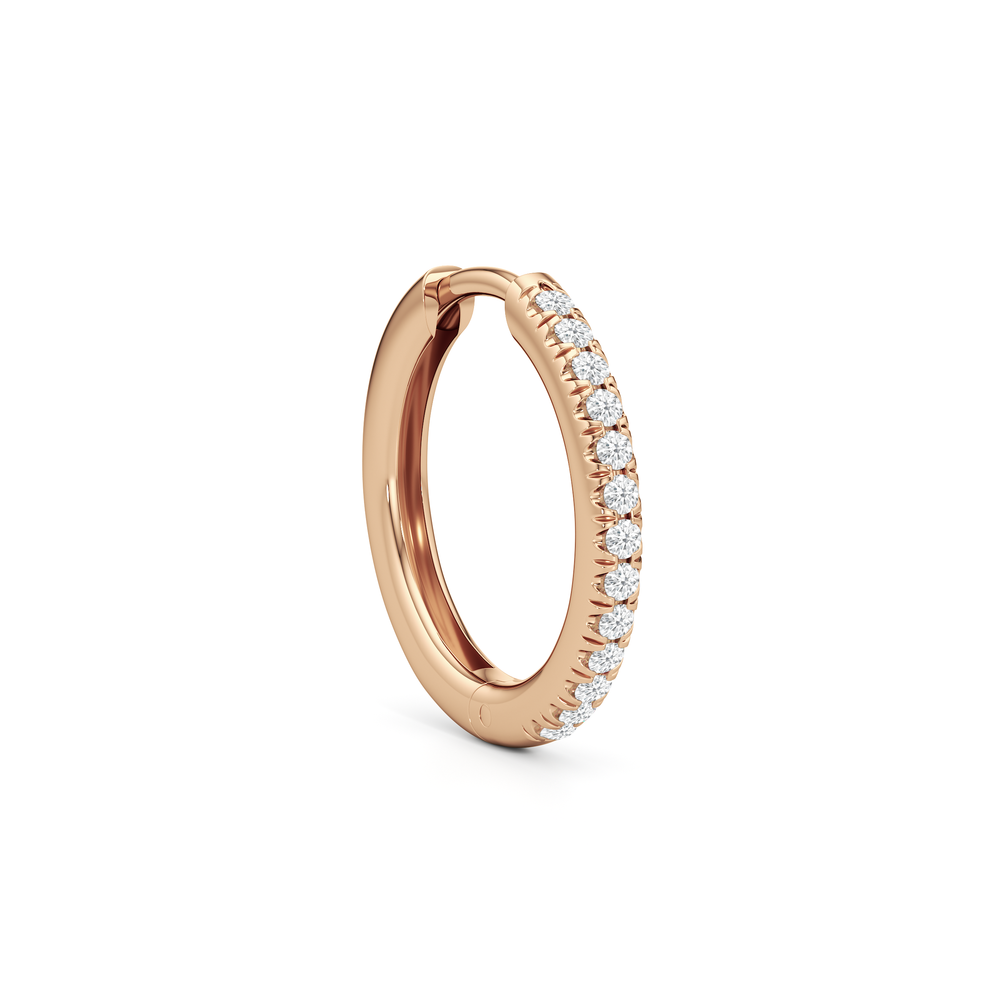 Elsie Huggies with 14KT Rose Gold / Lab / 15 Cut Diamond in 14KT Rose Gold / Lab / 15 view 5
