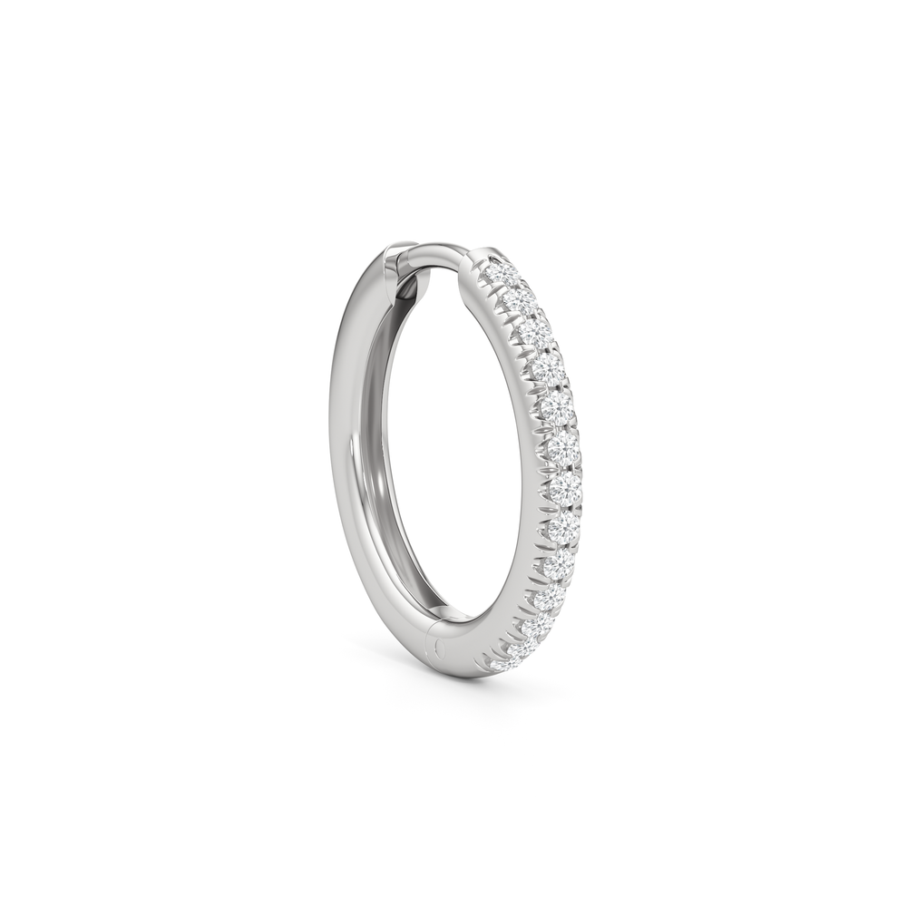 Elsie Huggies with 14KT White Gold / Lab / 15 Cut Diamond in 14KT White Gold / Lab / 15 view 5
