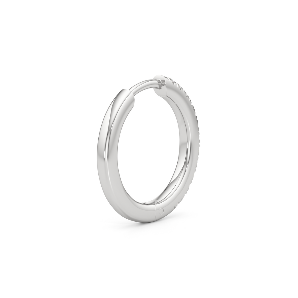 Elsie Huggies with 14KT White Gold / Lab / 15 Cut Diamond in 14KT White Gold / Lab / 15 view 6
