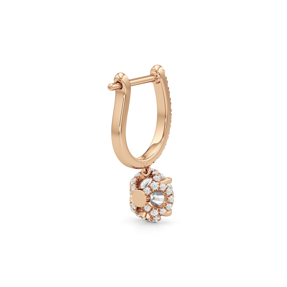 The Chrysler Leverbacks with 18KT Rose Gold / Lab / 2 3/8 Cut Diamond in 14KT Rose Gold / Lab / 2 3/8 view 6

