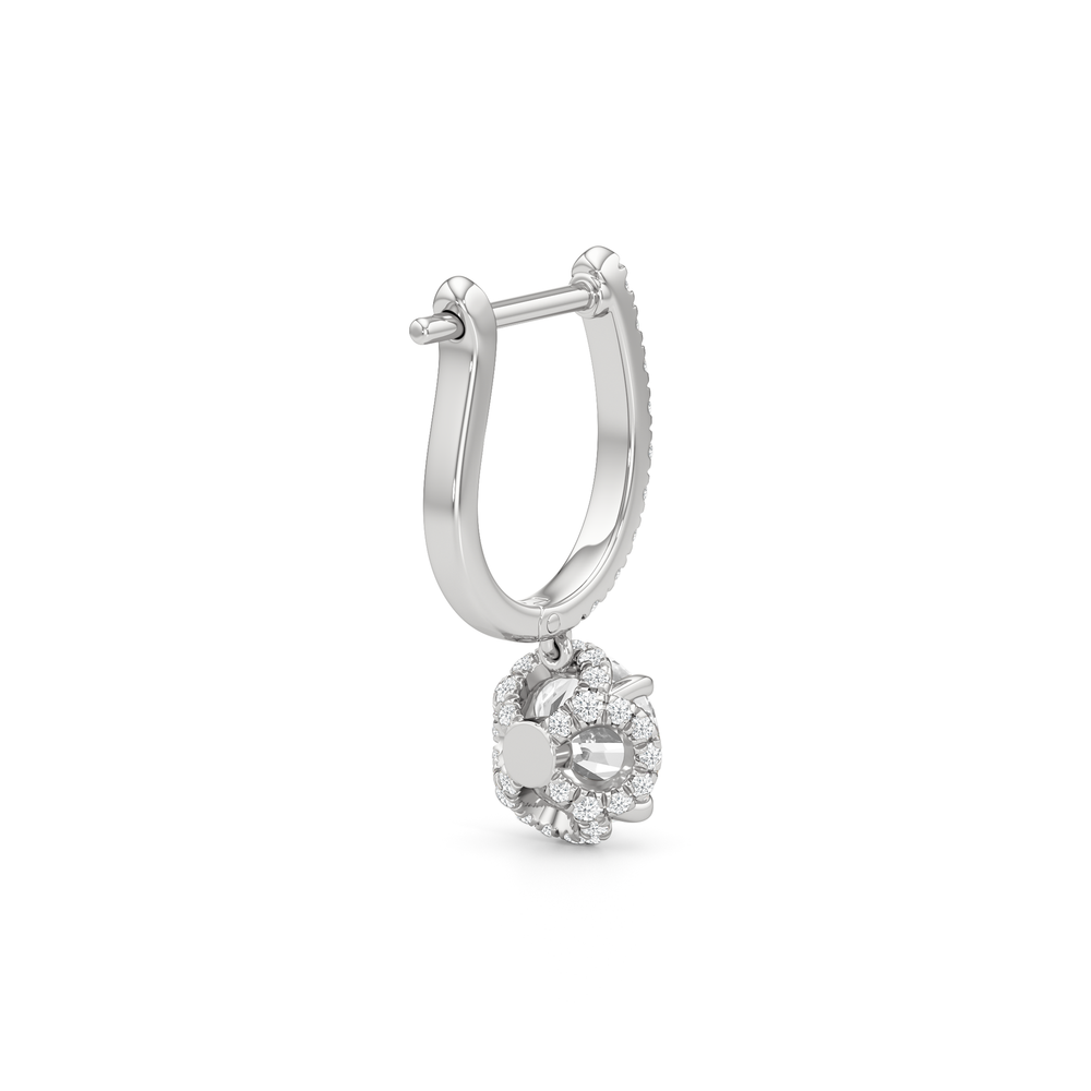 The Chrysler Leverbacks with 18KT White Gold / Lab / 2 3/8 Cut Diamond in 14KT White Gold / Lab / 2 3/8 view 6
