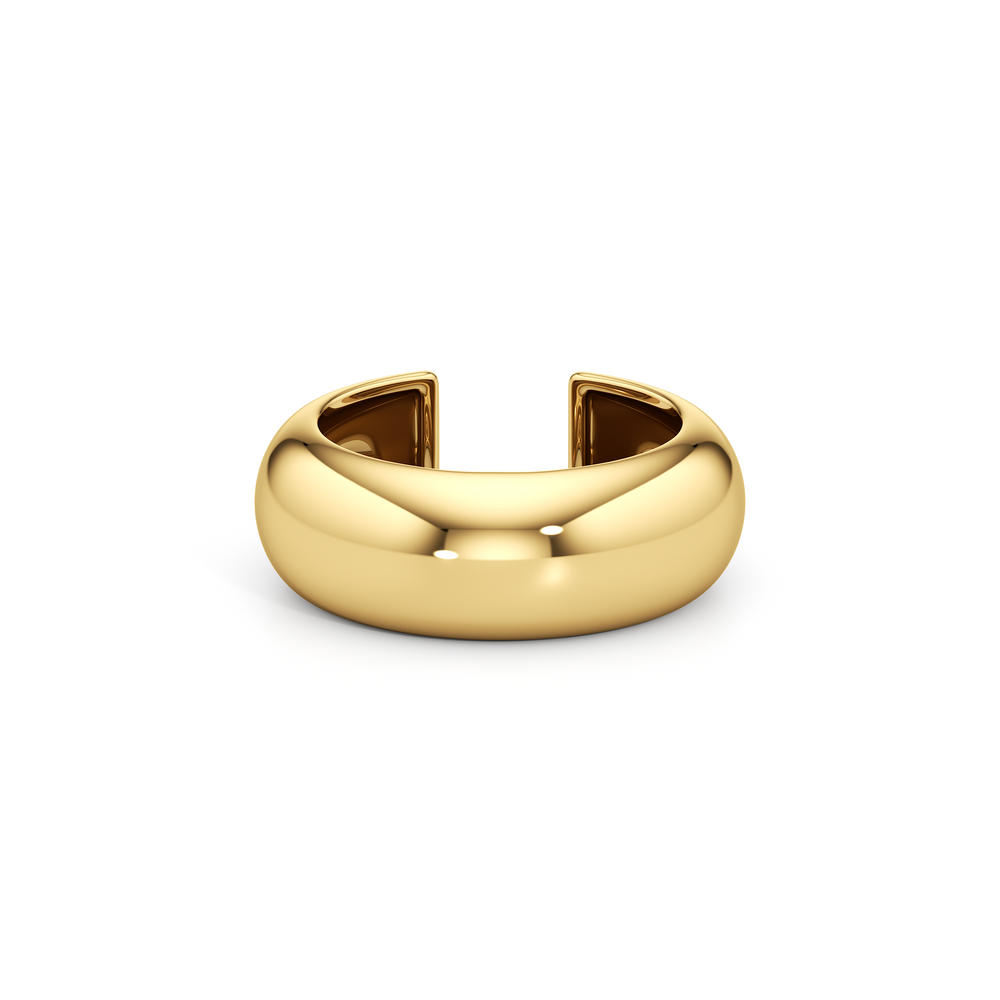 The Lucy Ear Cuff with 18K Yellow Gold Vermeil Cut Diamond in 14KT 18K Yellow Gold Vermeil view 6
