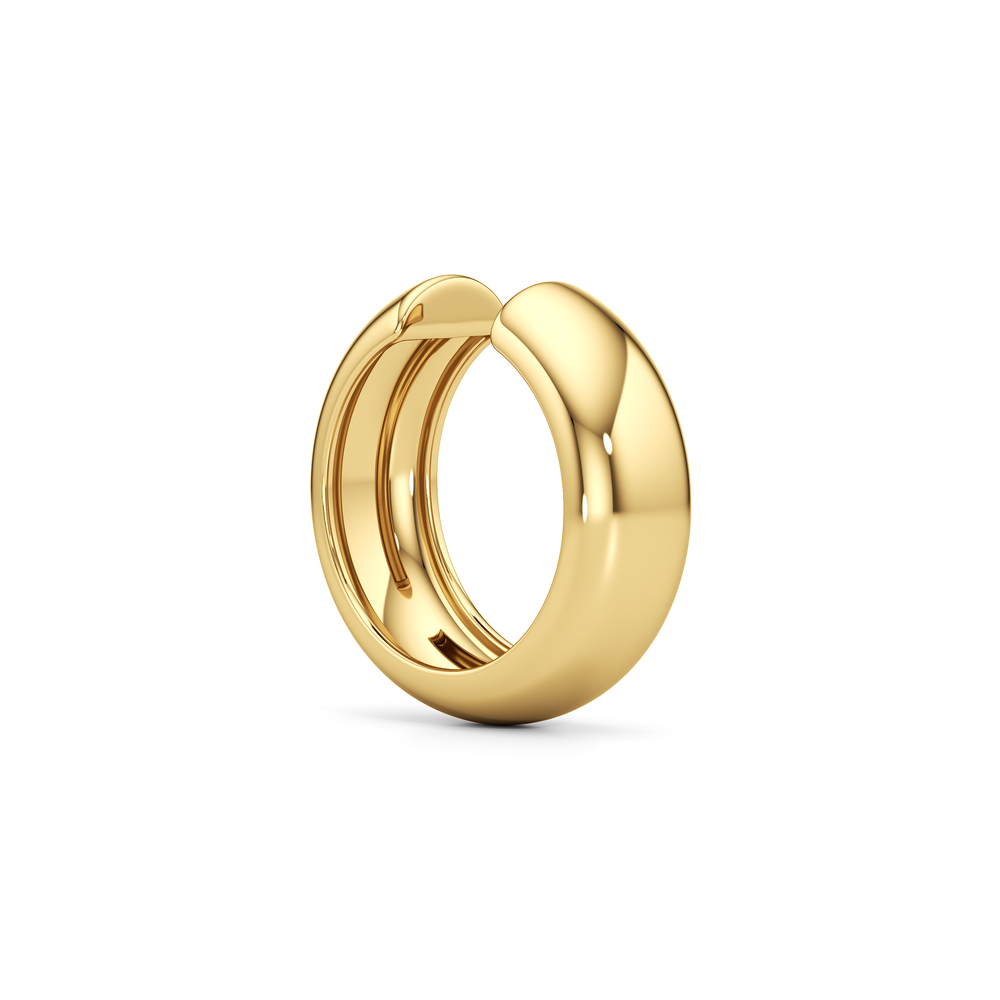 The Lucy Ear Cuff with 18K Yellow Gold Vermeil Cut Diamond in 14KT 18K Yellow Gold Vermeil view 5
