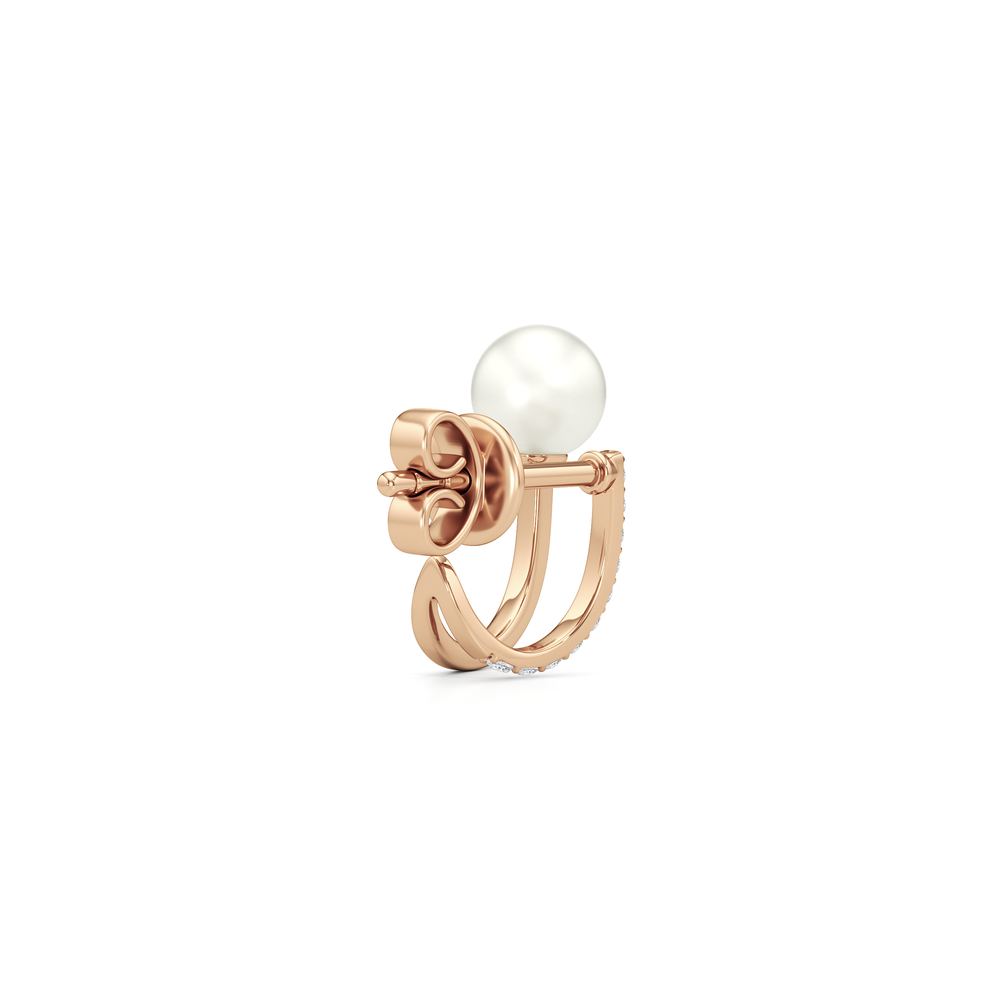 1576731-Earrings with 14KT Rose Gold / Lab / 0 Cut Diamond in 14KT Rose Gold / Lab / 0 view 3
