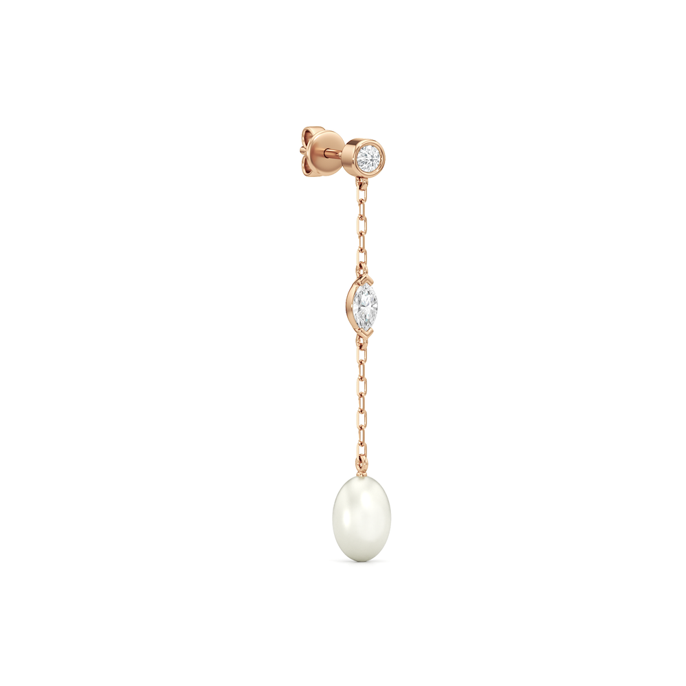 1576732-Earrings with 14KT Rose Gold / Lab / 0 Cut Diamond in 14KT Rose Gold / Lab / 0 view 2

