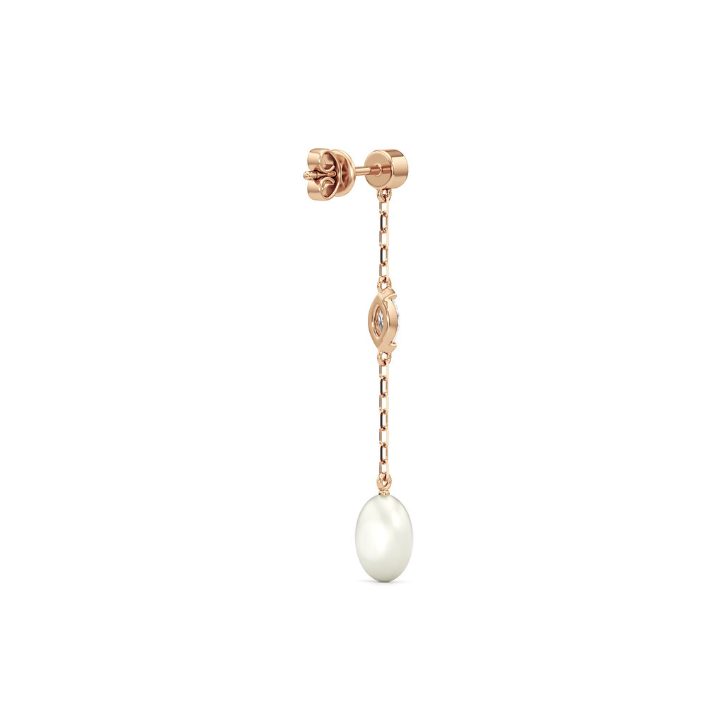 1576732-Earrings with 14KT Rose Gold / Lab / 0 Cut Diamond in 14KT Rose Gold / Lab / 0 view 3
