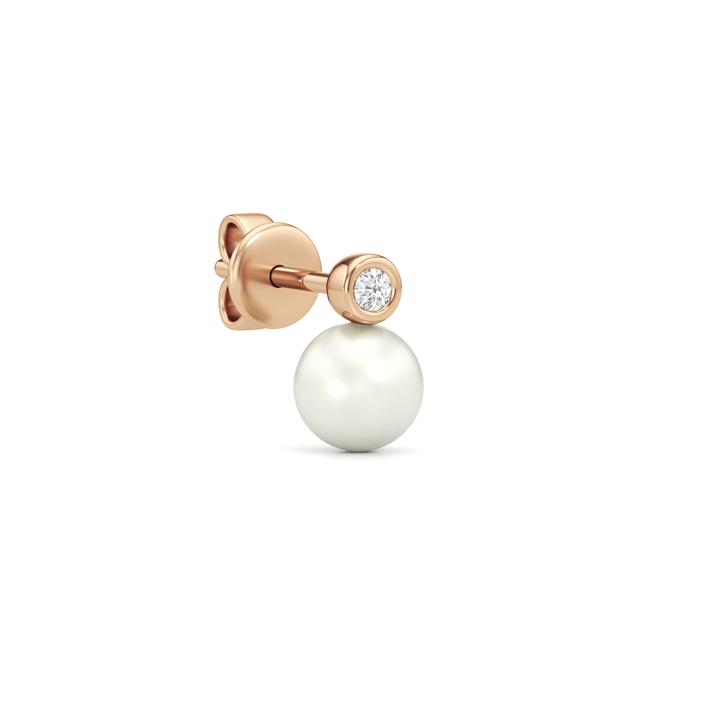 1576734-Earring with 14KT Rose Gold / Lab / 0 Cut Diamond in 14KT Rose Gold / Lab / 0 view 2
