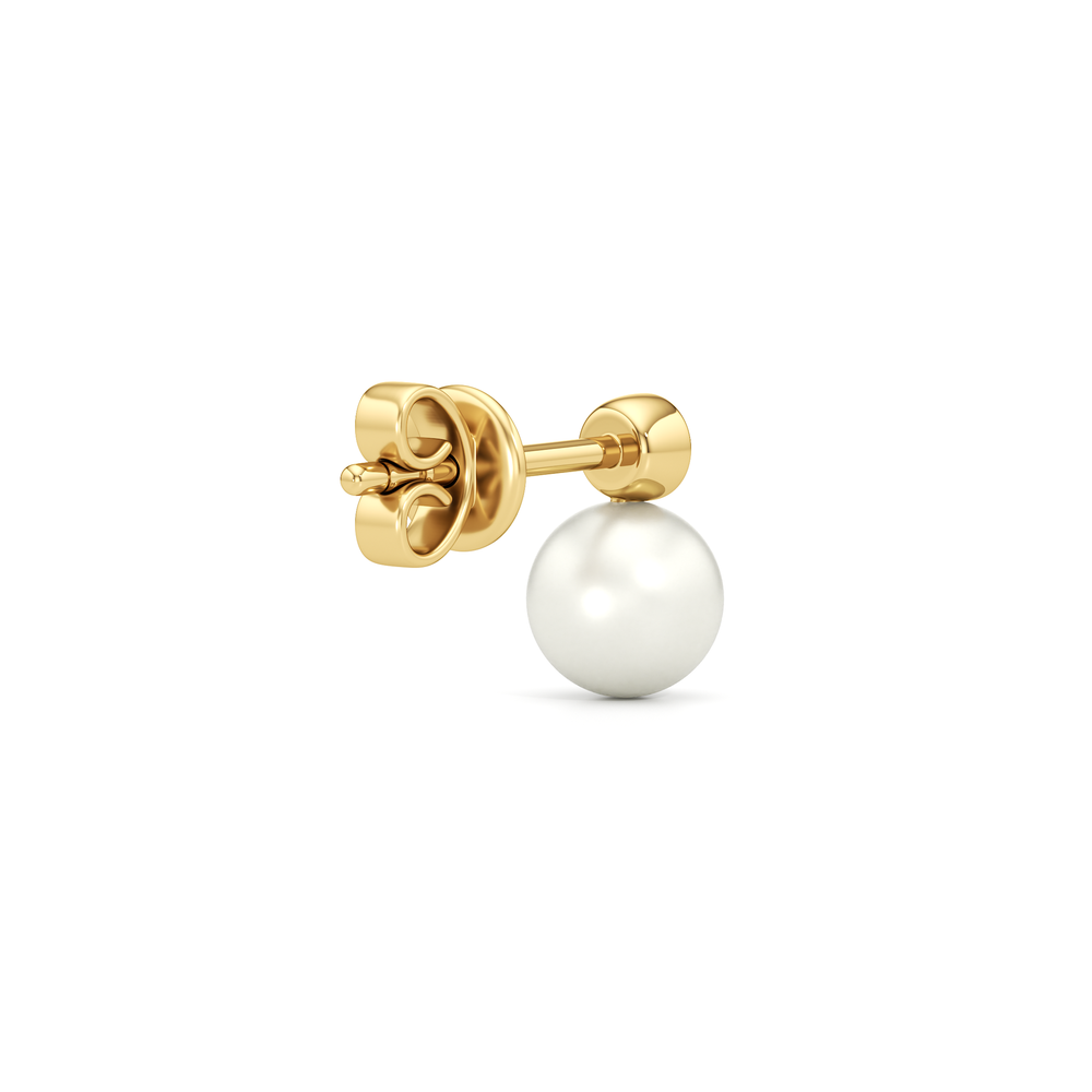 1576734-Earring with 14KT Yellow Gold / Lab / 0 Cut Diamond in 14KT Yellow Gold / Lab / 0 view 3
