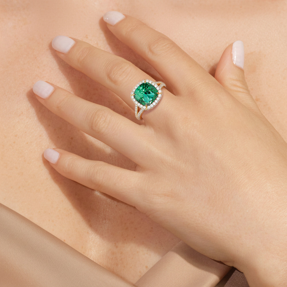 Model Wearing The Viridalis Ring view
