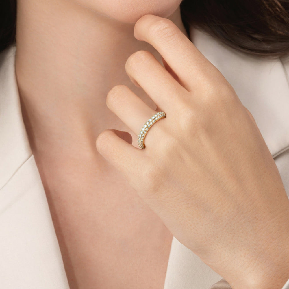 The Mariner Diamond Wedding Band with Created Ruby Cut Diamond in 14KT Platinum view 5
