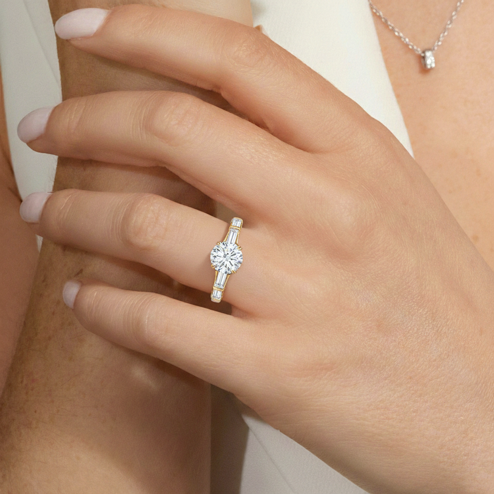 Model Wearing The Esme Ring view