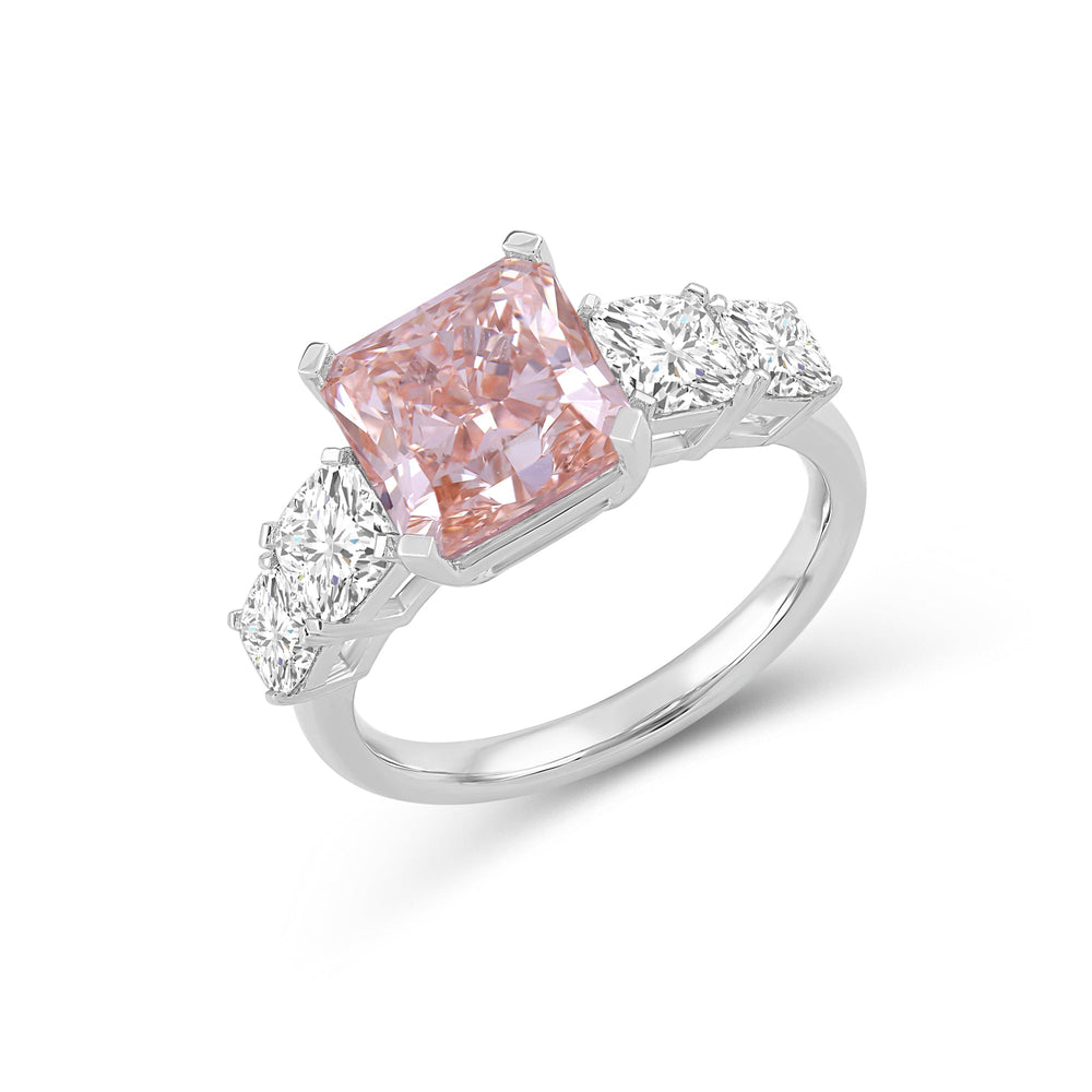 Lab Cut The Sullivan Ring with Lab Grown Diamond in 14KT White Gold view 3
