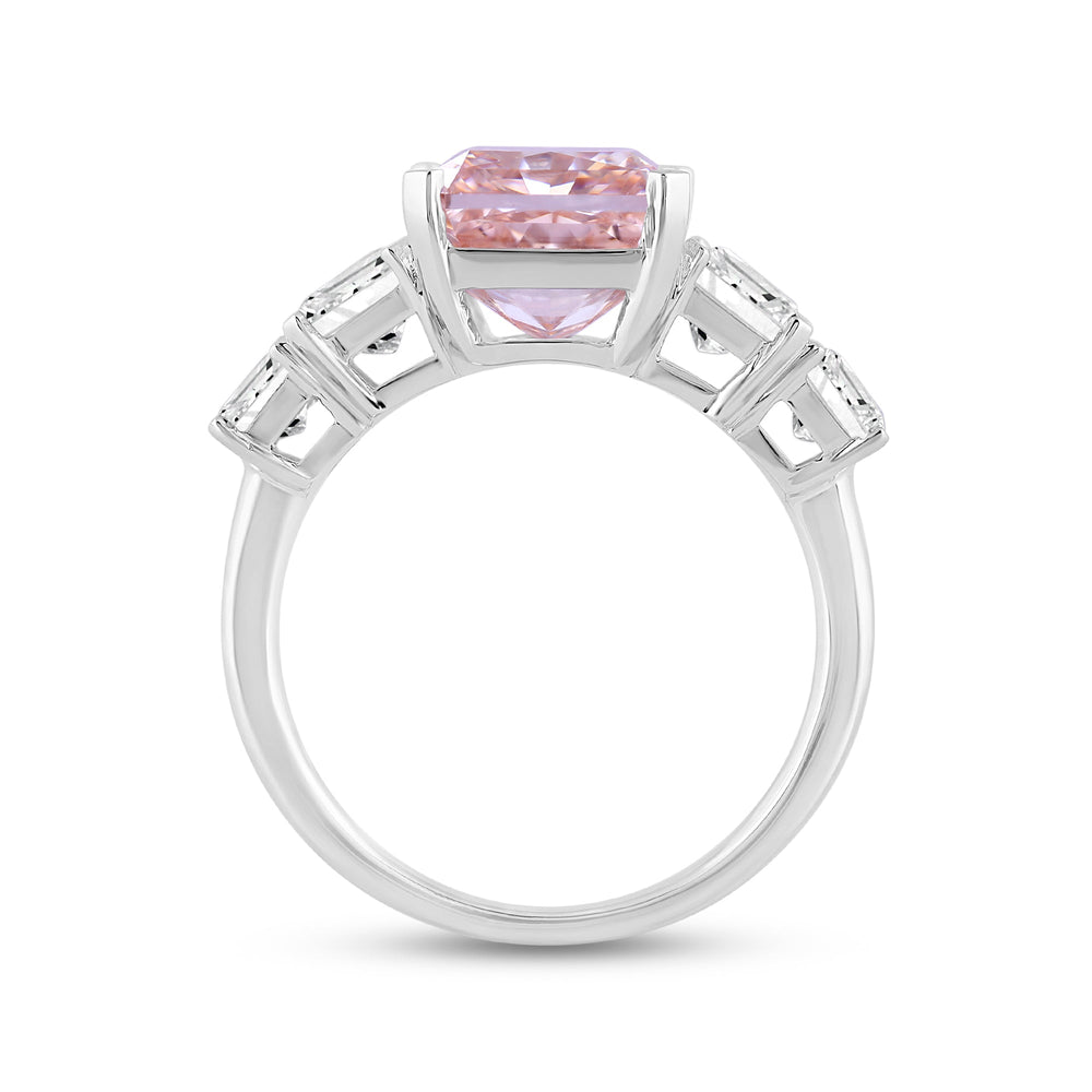 Lab Cut The Sullivan Ring with Lab Grown Diamond in 14KT White Gold view 2
