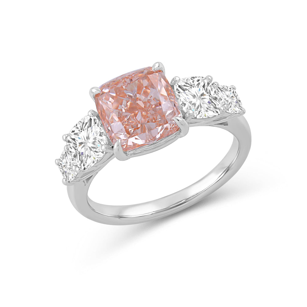 Lab Cut The St. George Ring with Lab Grown Diamond in 14KT White Gold view 3
