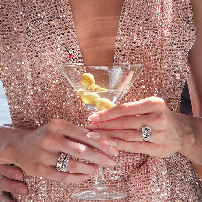 Model Wearing The Ingres Eternity Ring view