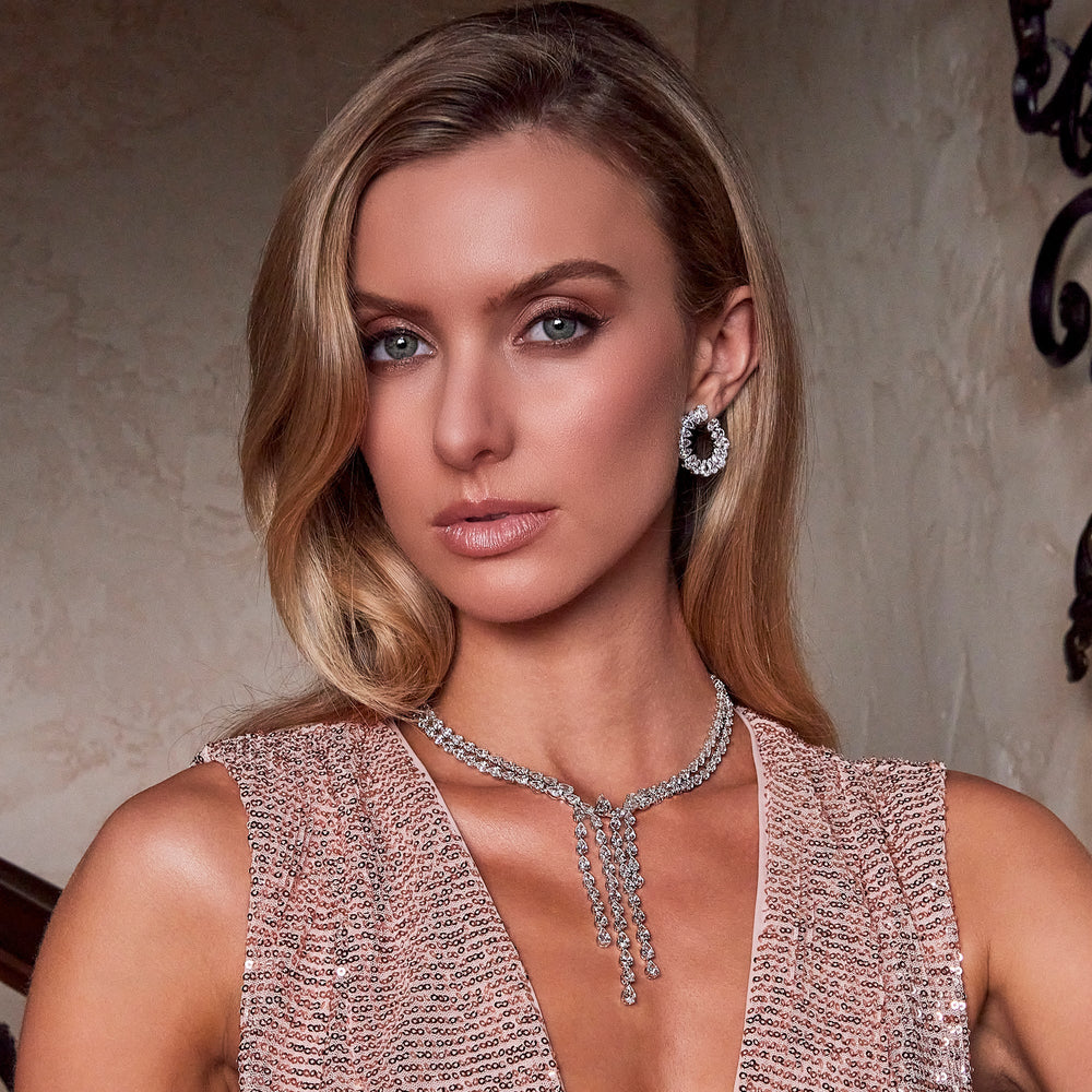 Model Wearing The Pratt Necklace view