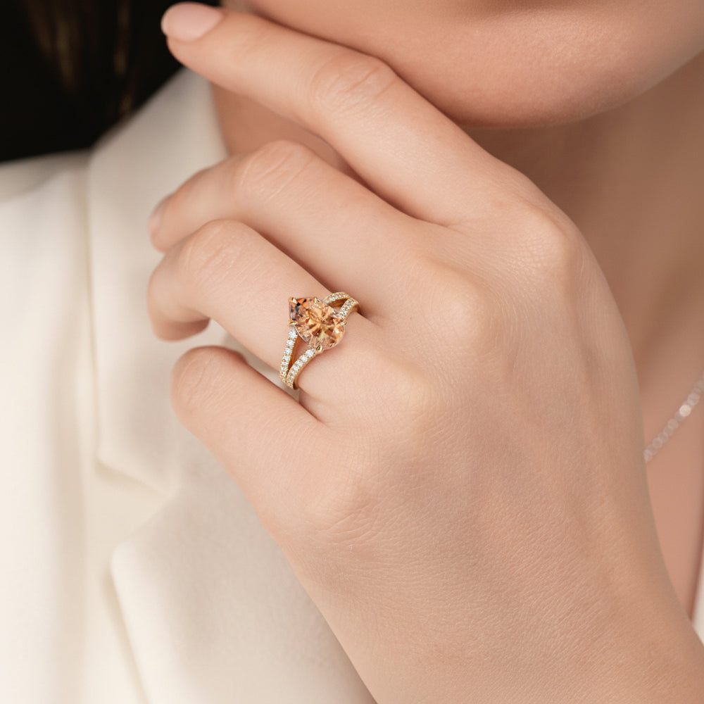 Model Wearing The Celestia Ring view
