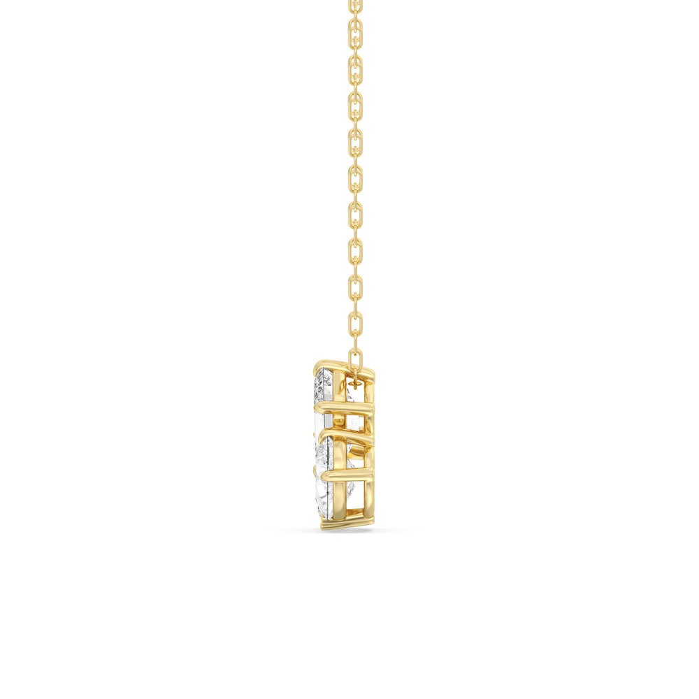 Trilogy Melody Diamond Neckalce with 14KT Yellow Gold / Lab / 2 1/8 Cut Diamond in 14KT Yellow Gold / Lab / 2 1/8 view 5
