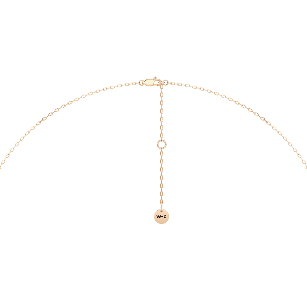 The Roosevelt Classic Necklace with 14KT Rose Gold / Lab / 1 1/8 Cut Diamond in 14KT Rose Gold / Lab / 1 1/8 view 6
