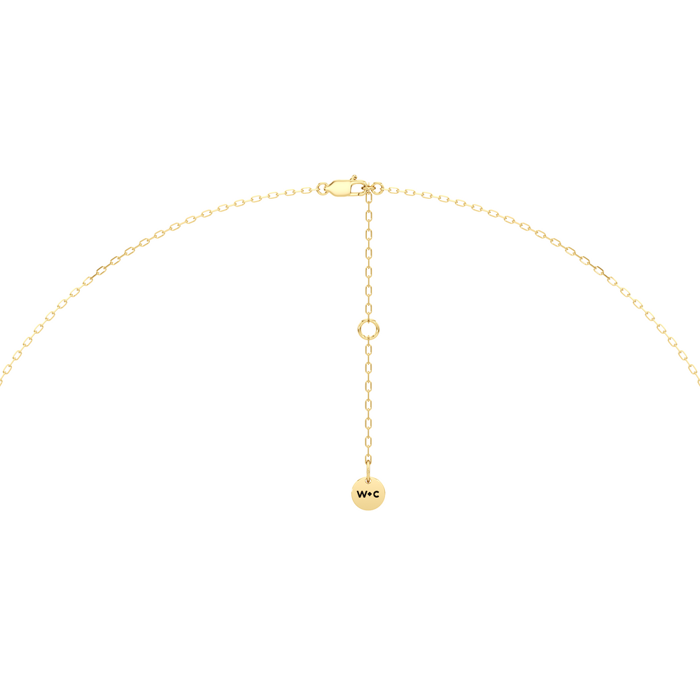 The Roosevelt Classic Necklace with 14KT Yellow Gold / Lab / 1 1/8 Cut Diamond in 14KT Yellow Gold / Lab / 1 1/8 view 6
