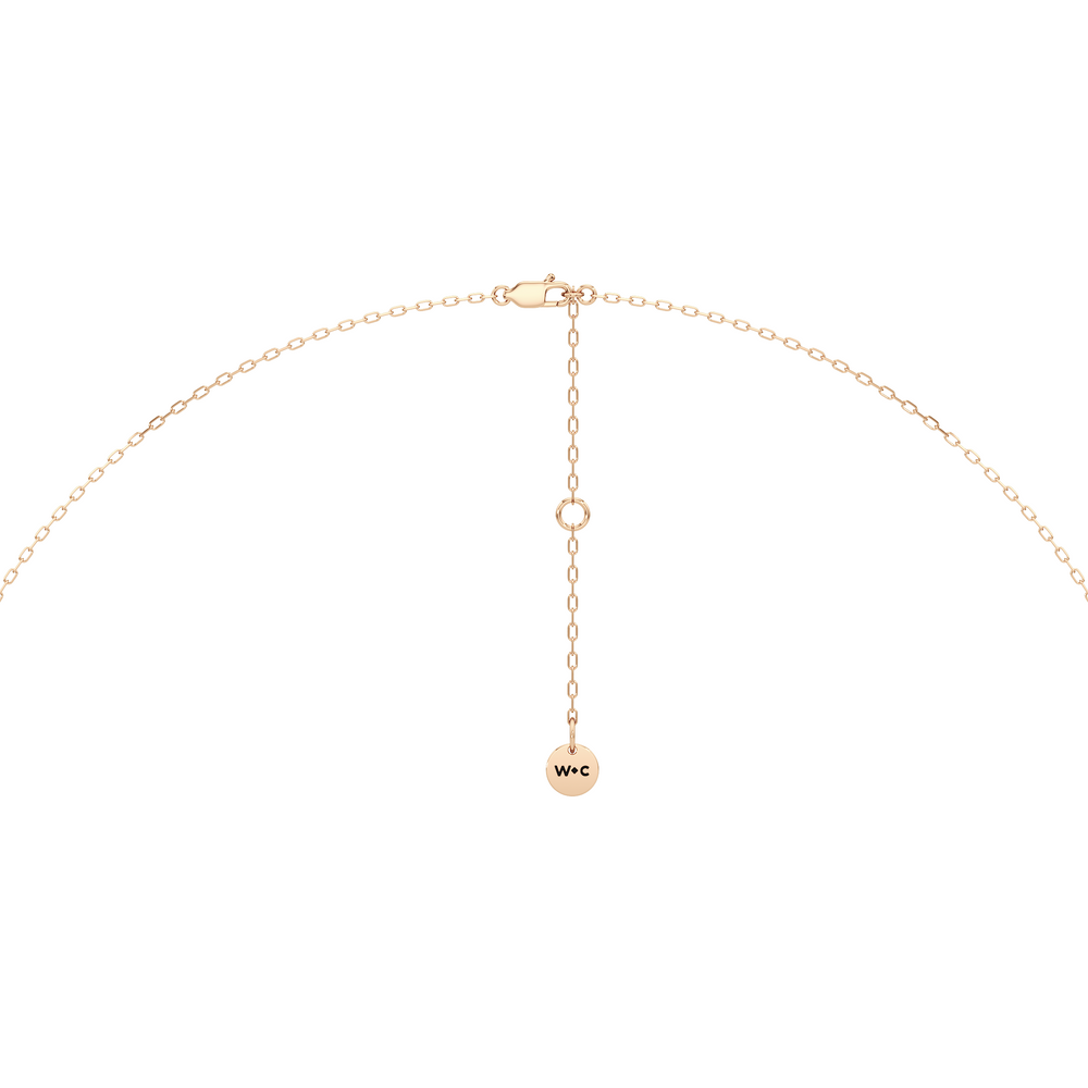 The Roosevelt Grand Necklace with 14KT Rose Gold / Lab / 2 3/8 Cut Diamond in 14KT Rose Gold / Lab / 2 3/8 view 6
