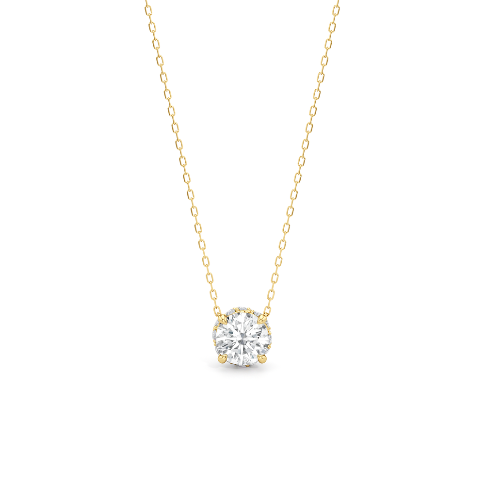 The Roosevelt Grand Necklace with 14KT Yellow Gold / Lab / 2 3/8 Cut Diamond in 14KT Yellow Gold / Lab / 2 3/8 view 1
