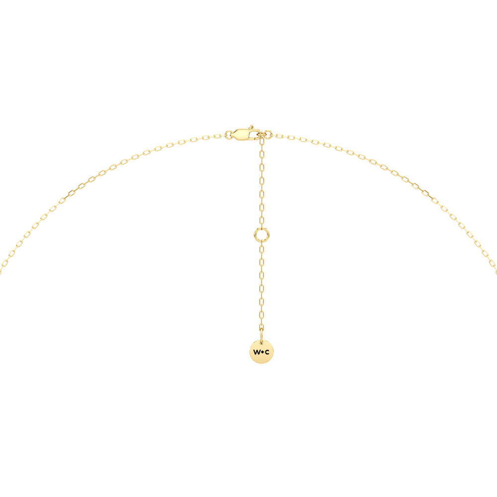 The Roosevelt Grand Necklace with 14KT Yellow Gold / Lab / 2 3/8 Cut Diamond in 14KT Yellow Gold / Lab / 2 3/8 view 6
