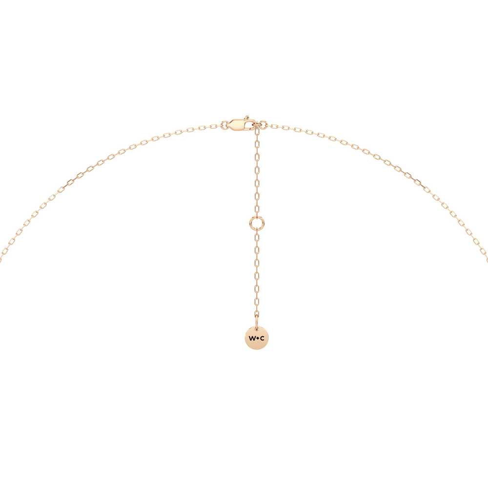 The Chrysler Classic Necklace with 14KT Rose Gold / Lab / 1 1/8 Cut Diamond in 14KT Rose Gold / Lab / 1 1/8 view 6
