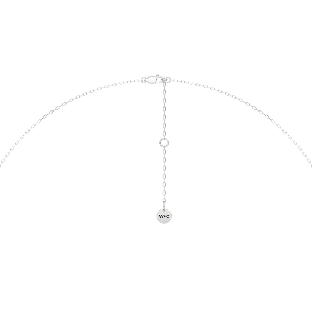 The Chrysler Classic Necklace with 14KT White Gold / Lab / 1 1/8 Cut Diamond in 14KT White Gold / Lab / 1 1/8 view 6
