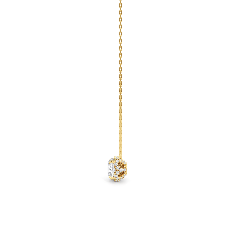 The Chrysler Classic Necklace with 14KT Rose Gold / Lab / 2 1/3 Cut Diamond in 14KT Rose Gold / Lab / 2 1/3 view 4
