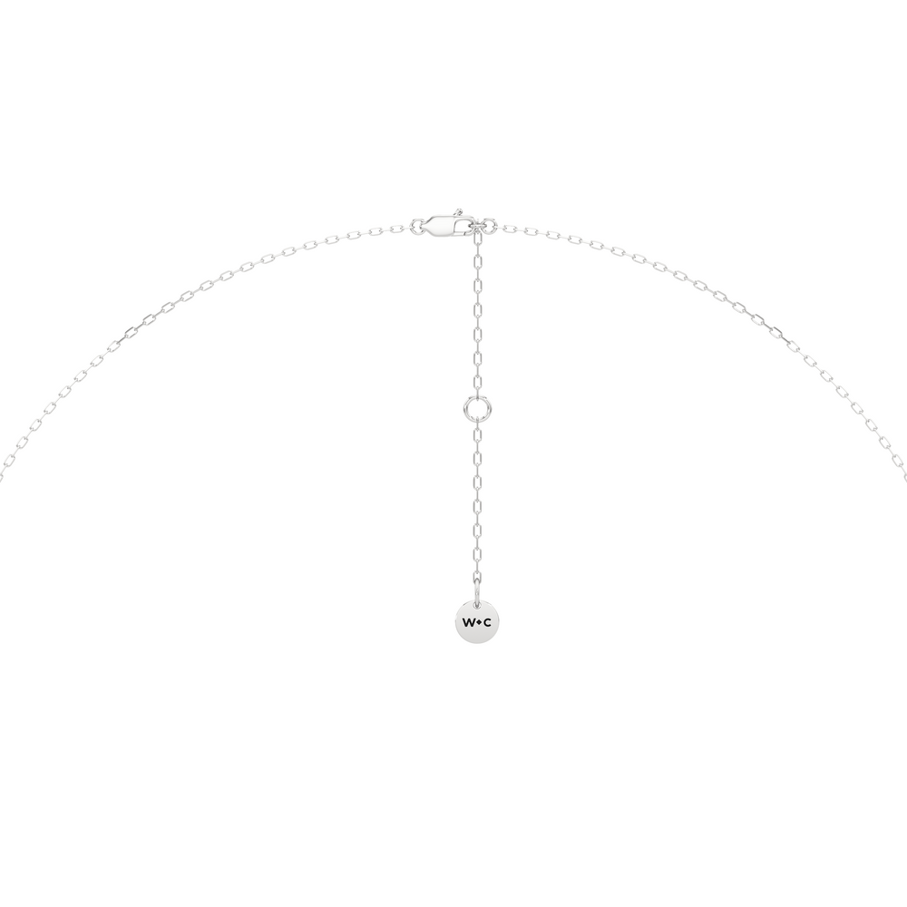 The Chrysler Classic Necklace with 14KT White Gold / Lab / 2 1/3 Cut Diamond in 14KT White Gold / Lab / 2 1/3 view 6

