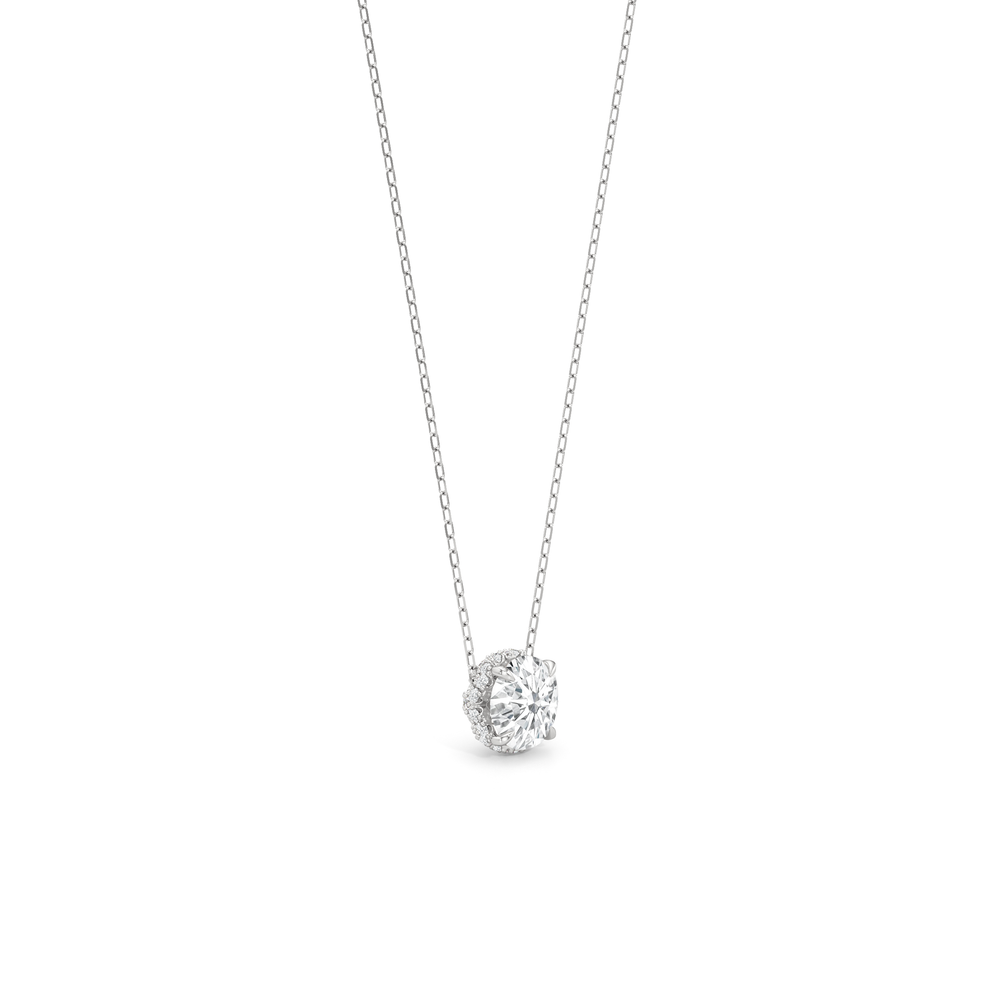 The Chrysler Classic Necklace with 14KT White Gold / Lab / 2 1/3 Cut Diamond in 14KT White Gold / Lab / 2 1/3 view 5
