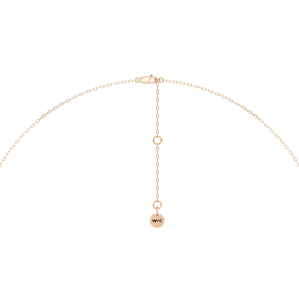 The Tulip Grand Necklace with 14KT Rose Gold / Lab / 2 Cut Diamond in 14KT Rose Gold / Lab / 2 view 7

