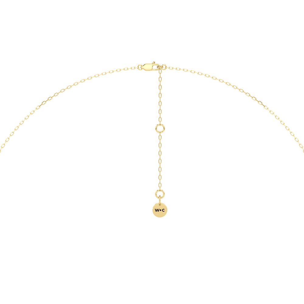 The Vine Muse Necklace with 14KT Yellow Gold / Lab / 5/8 Cut Diamond in 14KT Yellow Gold / Lab / 5/8 view 4
