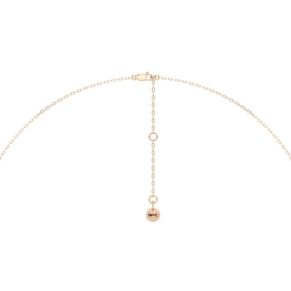 1576725-necklace with 14KT Rose Gold / Lab / 0 Cut Diamond in 14KT Rose Gold / Lab / 0 view 4
