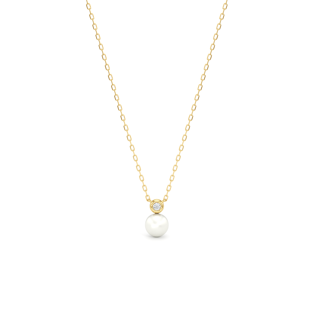 1576725-necklace with 14KT Yellow Gold / Lab / 0 Cut Diamond in 14KT Yellow Gold / Lab / 0 view 1
