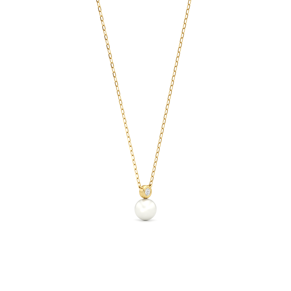 1576725-necklace with 14KT Yellow Gold / Lab / 0 Cut Diamond in 14KT Yellow Gold / Lab / 0 view 2
