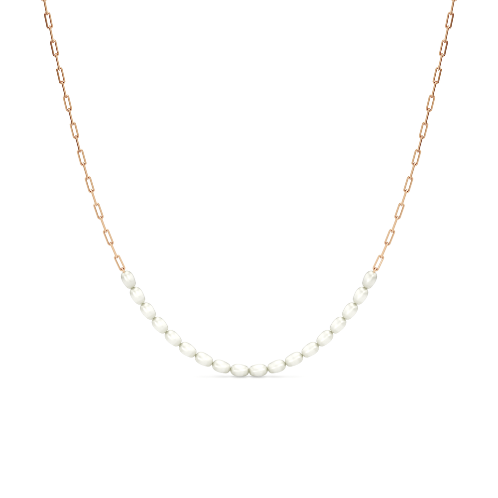 1576727-necklace with 14KT Rose Gold / Lab / 0 Cut Diamond in 14KT Rose Gold / Lab / 0 view 1
