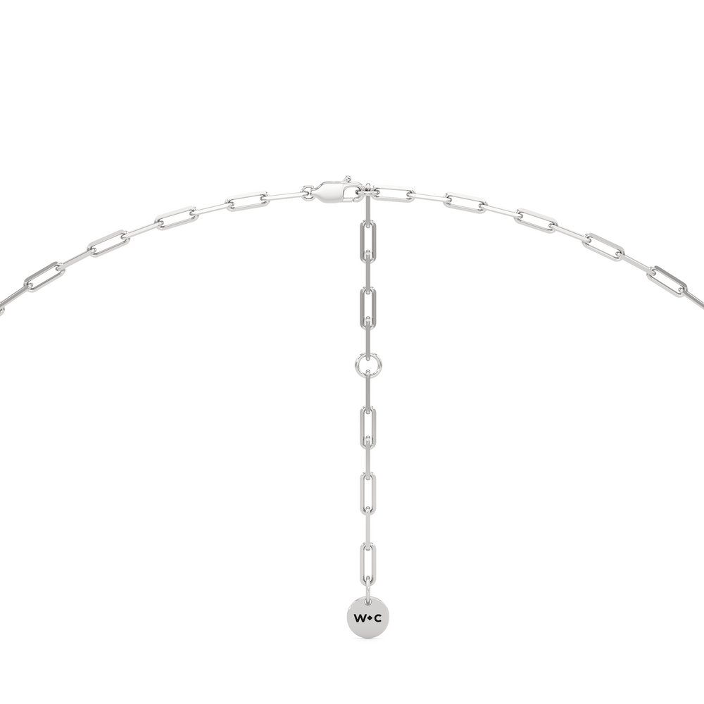 1576727-necklace with 14KT White Gold / Lab / 0 Cut Diamond in 14KT White Gold / Lab / 0 view 3
