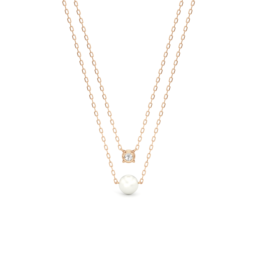 1576729-necklace with 14KT Rose Gold / Lab / 0 Cut Diamond in 14KT Rose Gold / Lab / 0 view 3
