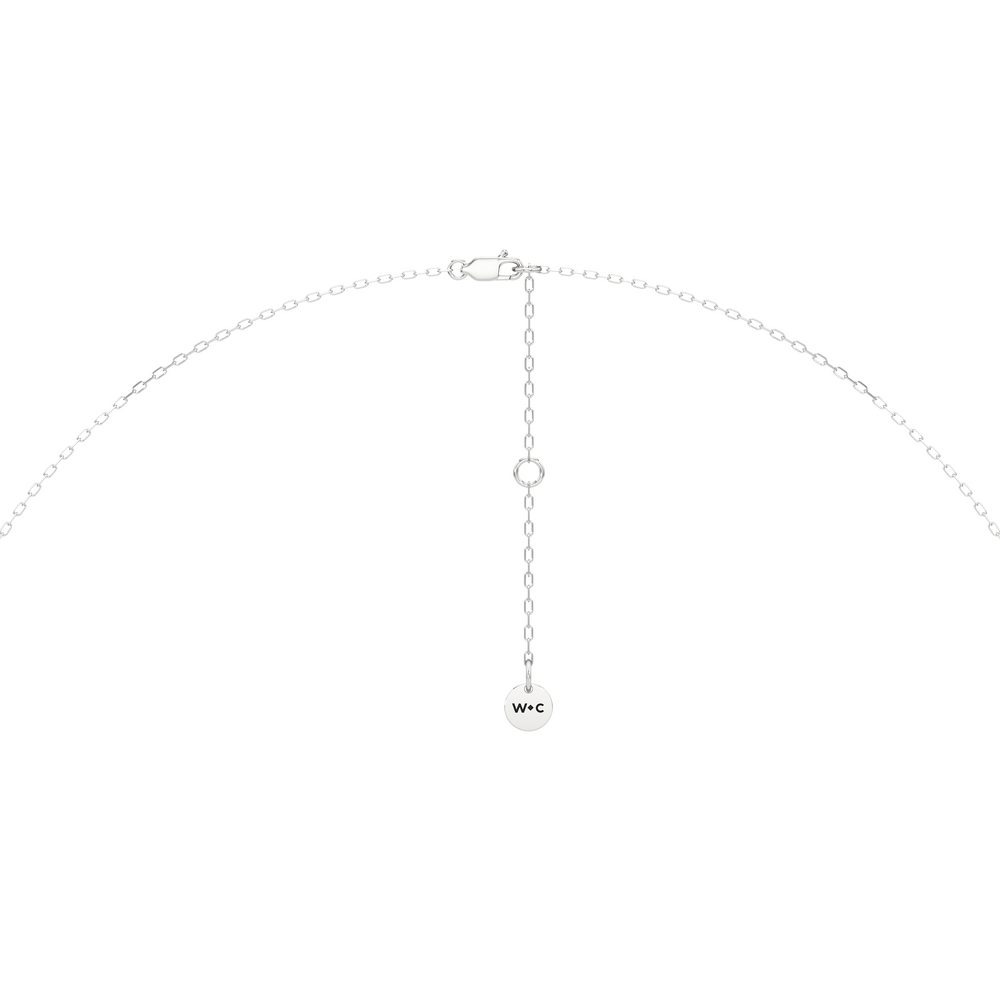 1576729-necklace with 14KT White Gold / Lab / 0 Cut Diamond in 14KT White Gold / Lab / 0 view 4
