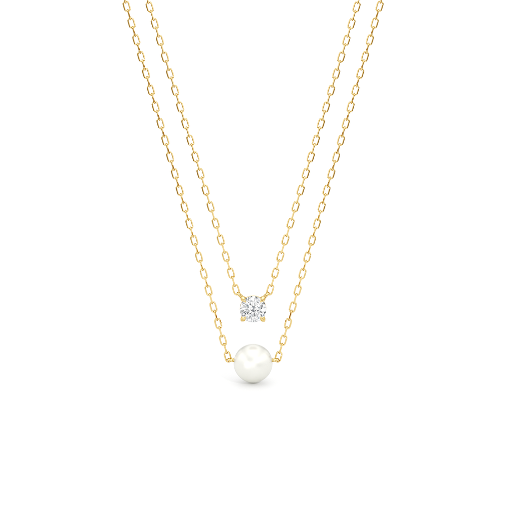 1576729-necklace with 14KT Yellow Gold / Lab / 0 Cut Diamond in 14KT Yellow Gold / Lab / 0 view 1
