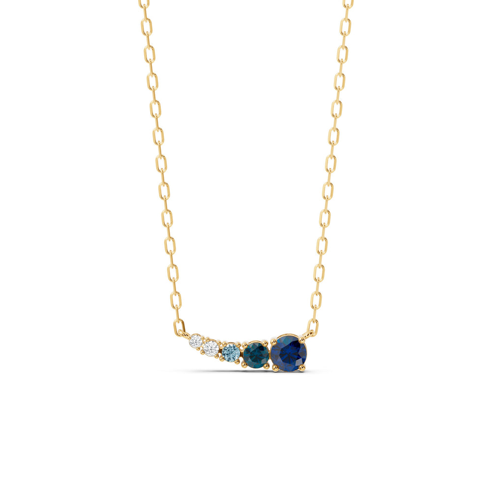 The Indy Necklace with 14KT Yellow Gold / Lab / 1/20 Cut Diamond in 14KT Yellow Gold / Lab / 1/20 view 1
