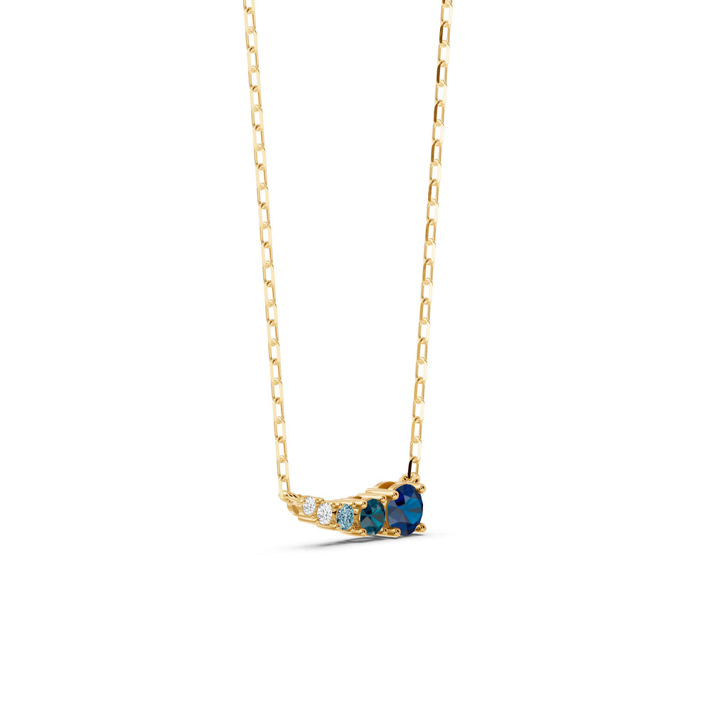 The Indy Necklace with 14KT Yellow Gold / Lab / 1/20 Cut Diamond in 14KT Yellow Gold / Lab / 1/20 view 2
