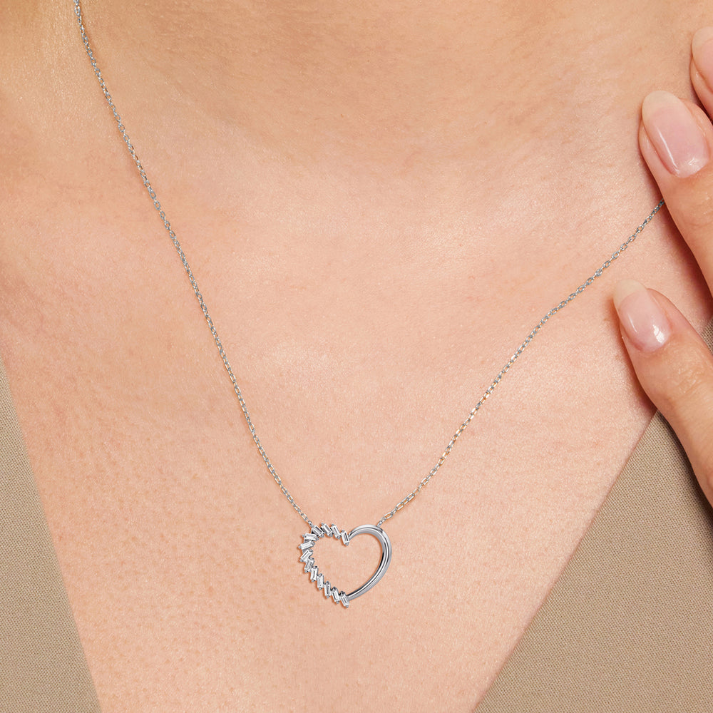 The Lucille Necklace with 14KT Yellow Gold / Lab / 1/3 Cut Diamond in 14KT Yellow Gold / Lab / 1/3 view 2
